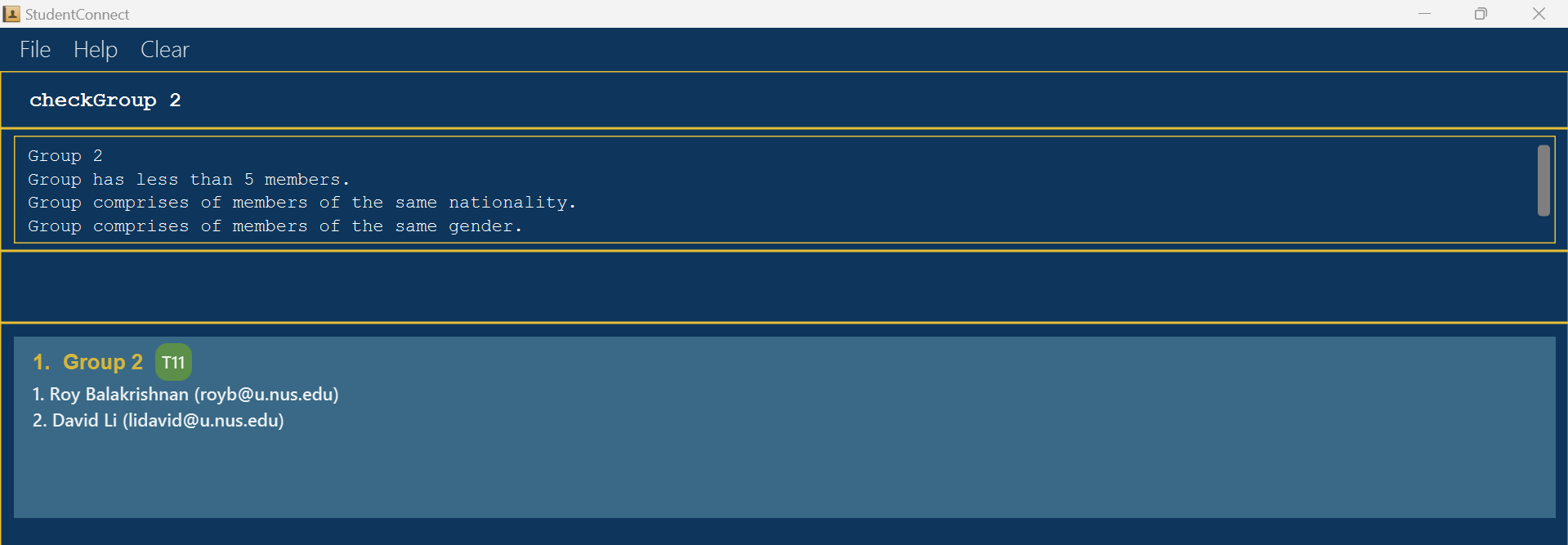 sample result for 'checkGroup'