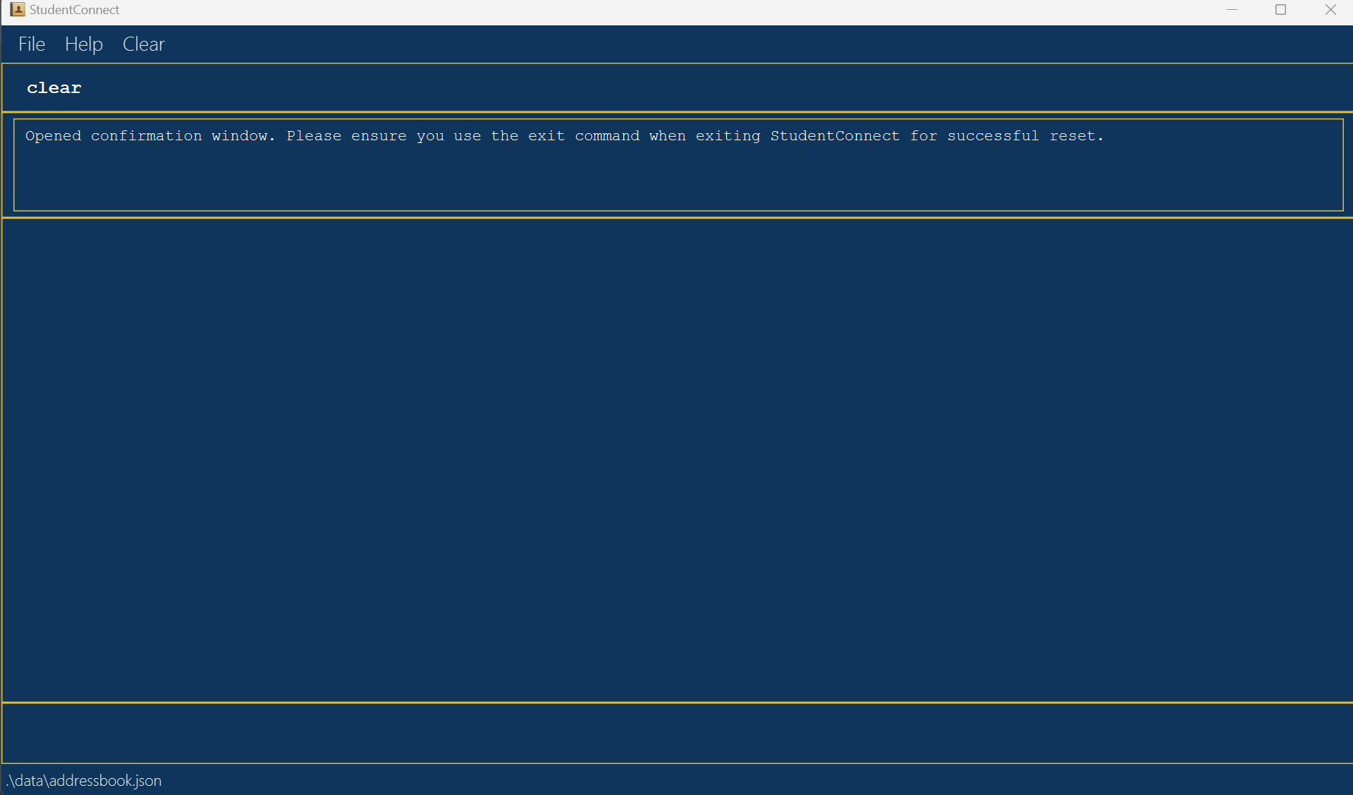 result for 'clear' GUI