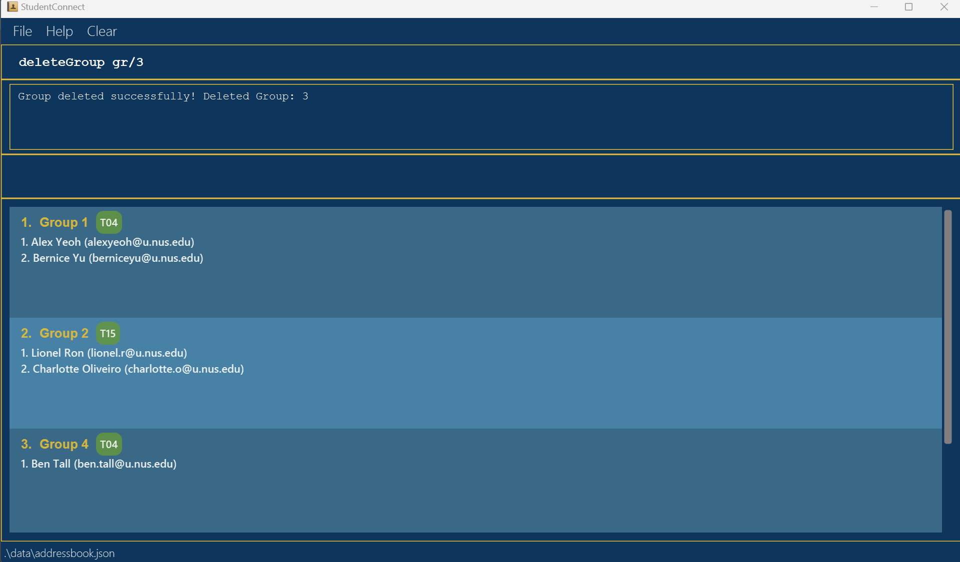 result for 'deleteGroup gr/3'